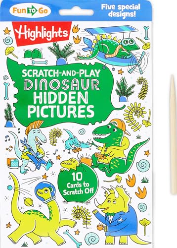 Scratch-and-Play Dinosaur Hidden Pictures (Fun to Go)
