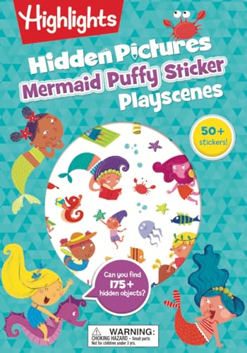 Mermaid Puffy Sticker Playscenes (Highlights Hidden Pictures)