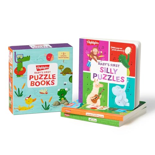 Baby’s First Puzzle Books 3-Book Set (Mazes/Silly Puzzles/Hidden Pictures)