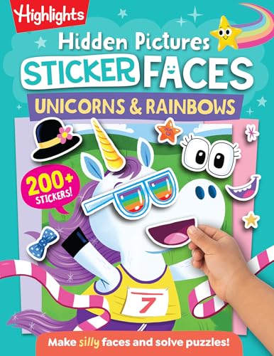 Unicorns & Rainbows (Hidden Pictures Sticker Faces)