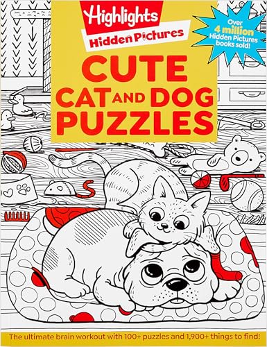 Cute Cat and Dog Puzzles (Hidden Pictures)