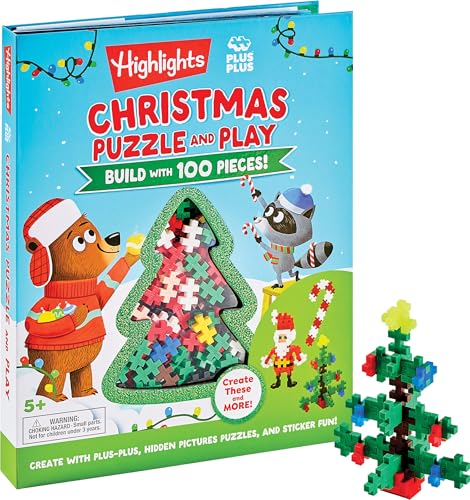 Christmas Puzzle and Play: Build with 100 Pieces!