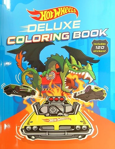 Hot Wheels Deluxe Coloring Book