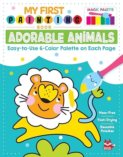 My First Painting Book: Adorable Animals (Magic Palette)
