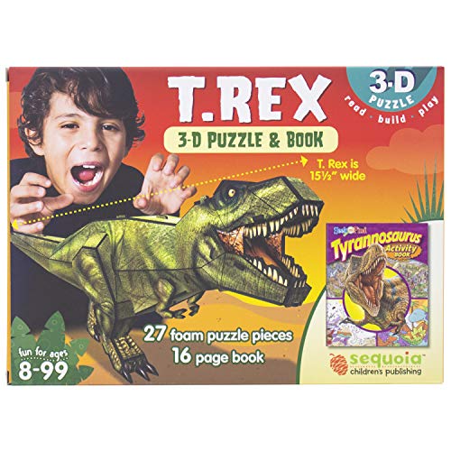 T Rex 3-D Puzzle & Activity Book