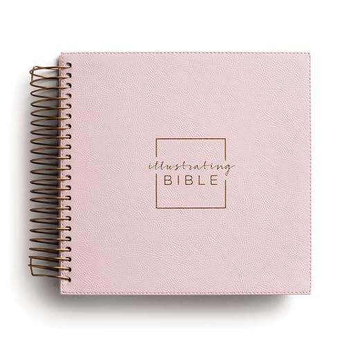NIV, Spiral-Bound Illustrating Bible (Pink Leathersoft)