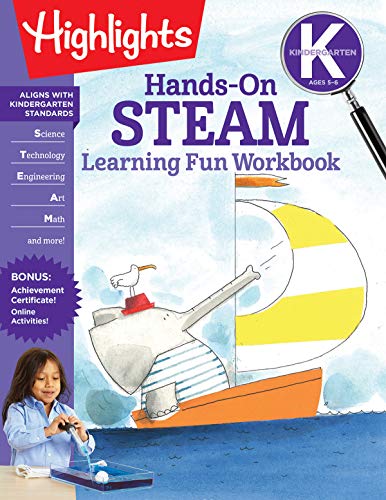 Hands-On STEAM Learning Fun Workbook (Kindergarten, Ages 5-6)