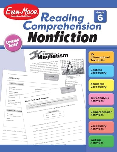 Nonfiction Reading Comprehension Workbook (Grade 6)