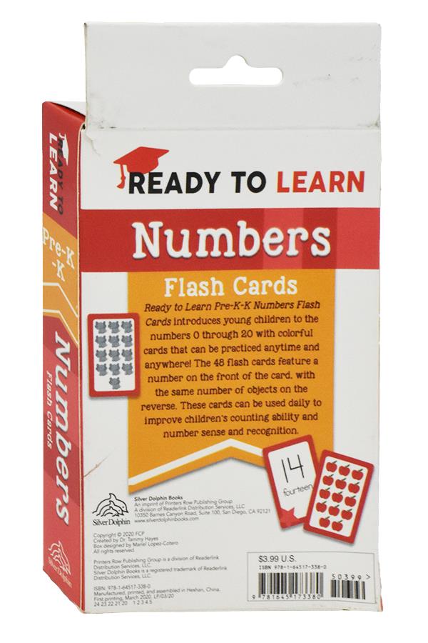 Numbers Flash Cards (Read