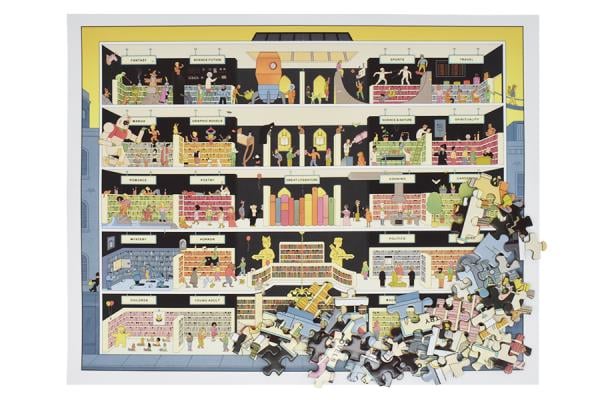 In the Bookstore 1000 Pie