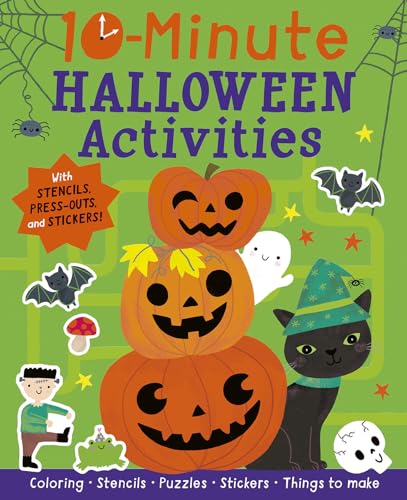 10-Minute Halloween Activities: With Stencils, Press-Outs, and Stickers!