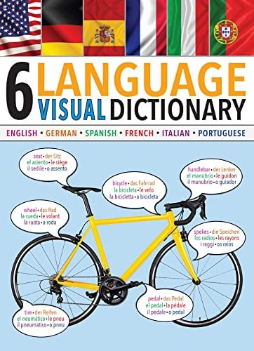 6 Language Visual Dictionary: English, German, Spanish, French, Italian, Portuguese