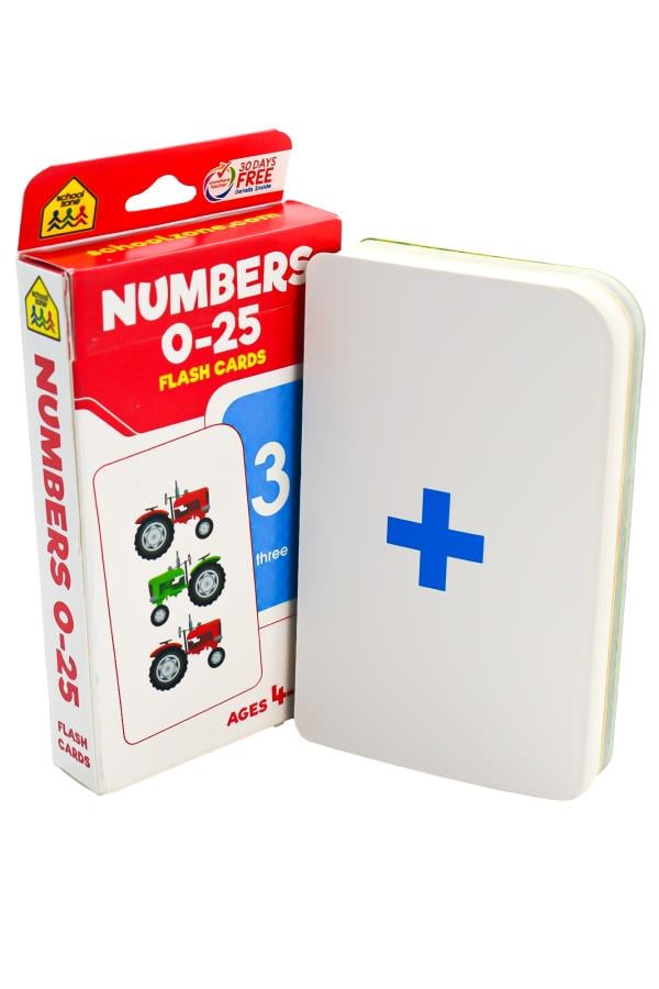 Numbers 0-25 Flash Cards 