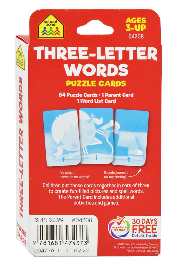 Three-Letter Words Puzzle