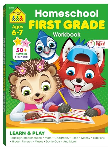 Homeschool First Grade Workbook (School Zone)