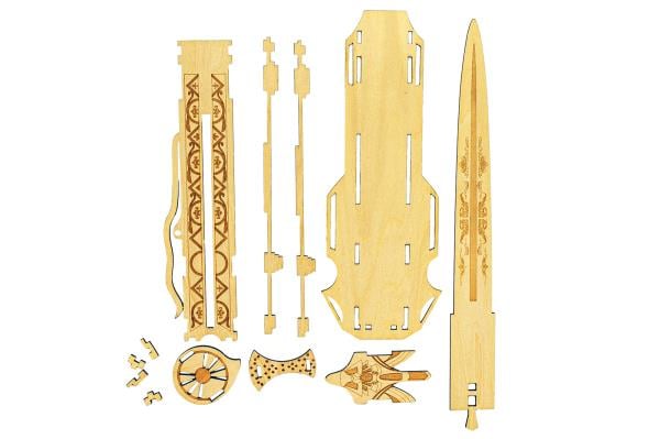 Hidden Blade 3D Wood Model (Assassin's Creed Incredi Builds)