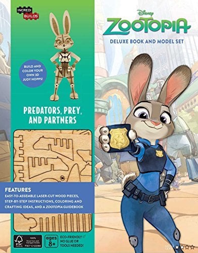 Predators, Prey and Partners Deluxe Book and Model Set (Zootopie, IncrediBuilds)