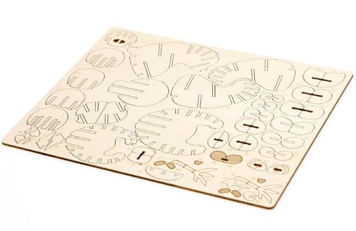 Panda 3D Wood Model and Booklet (IncrediBuilds, Animal Collection)