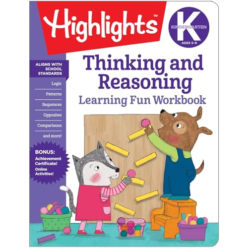 Thinking and Reasoning Learning Fun Workbook: Kindergarten