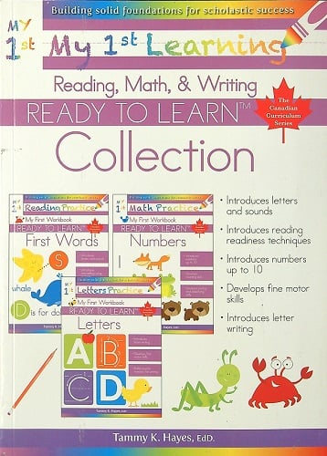 My First Learning Collection: Reading, Math, & Writing (Ready to Learn, Canadian Curriculum Series)