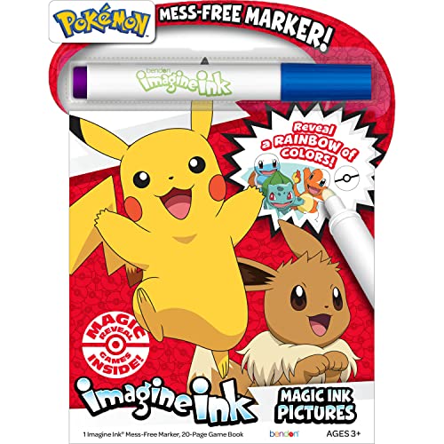 Pokemon Imagine Ink Color and Activity Book With Mess-Free Marker