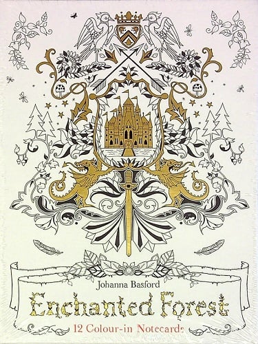 Enchanted Forest: 12 Colour-In Notecards