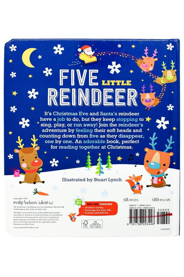 Five Little Reindeer Imag