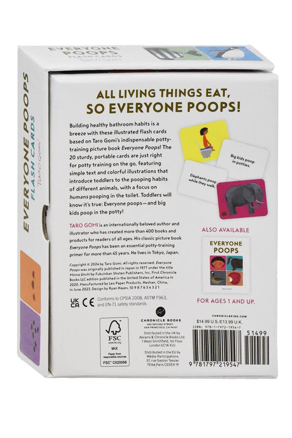 Everyone Poops Flash Card