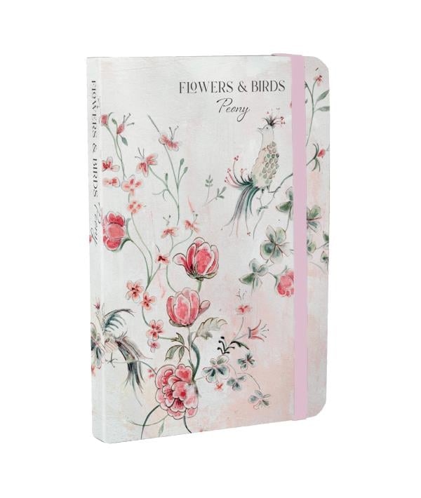 Flowers & Birds Peony Notebook (The Flower Hunter)