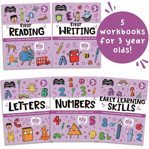 First Time Learning 5 Book Box Set (Letters/Numbers/First Reading/First Writing/Early Learning Skills)