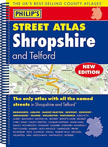 Shropshire and Telford Philip's Street Atlas (New Edition)