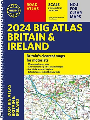 2024 Big Atlas Britain and Ireland (Philip's Road Atlases)