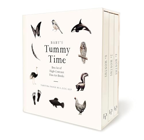 Baby's Tummy Time: Box Set of High-Contrast Fine Art Books (0+ Months/2+ Months/4+ Months)