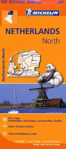 Netherlands North Road and Tourist Map (531 Reginal Benelux)