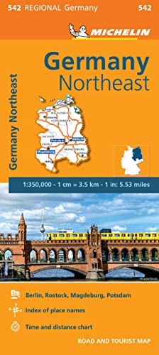 Germany Northeast Road and Tourist Map (542 Regional Germany)