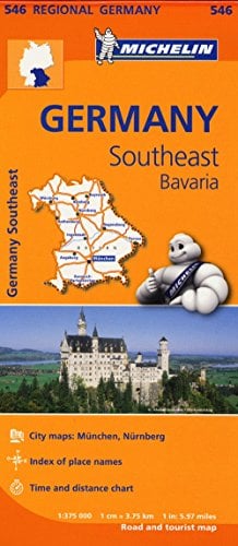 Germany: Southeast Bavaria Road and Tourist Map (546 Regional Germany)