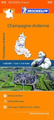 Champagne-Ardenne Road and Tourist Map (515 Regional France)