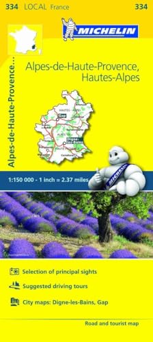 Alpes-de-Haute-Provence, Hautes-Alpes Road and Tourist Map (334 Local France)