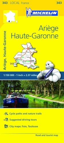 Ariège, Haute-Garonne Road and Tourist Map (343 Local France)