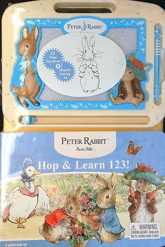 Hop & Learn 123! Storybook & Magnetic Drawing Kit (Peter Rabbit)