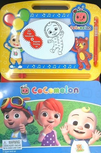 CoComelon Storybook & Magnetic Drawing Kit