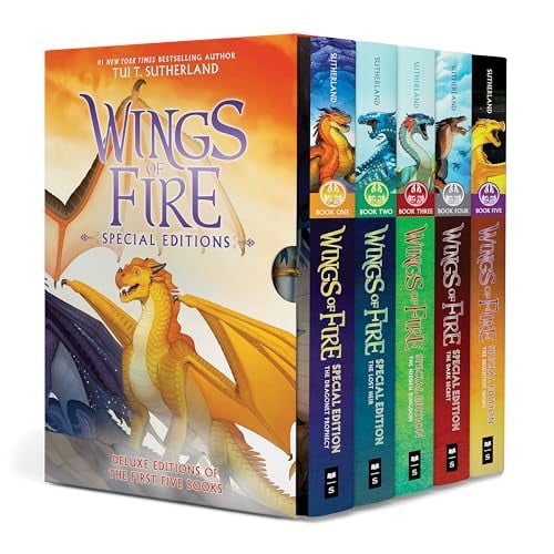 Wings of Fire Special Edition Box Set (Dragonet Prophecy/Lost Heir/Hidden Kingdom/Dark Secret/Brightest Night)