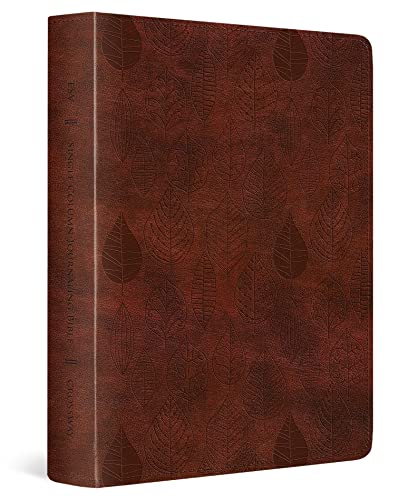 ESV, Single Column Journaling Bible (TruTone, Chestnut, Leaves Design)
