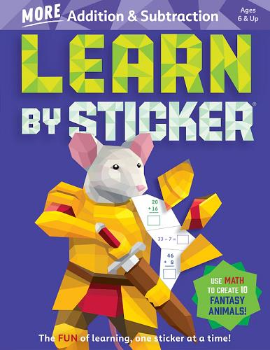 Learn by Sticker: 2 Book Set (More Phonics/More Addition & Subtraction)